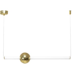 Toolight Závěsná stropní lampa LED bílo-zlatá APP478-CP