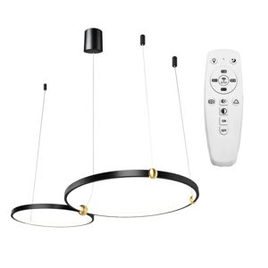 Toolight Kruhová LED lampa + dálkové ovládání APP763-30-50 černá
