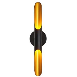 Toolight Nástěnná lampa Nástěnná lampa Tuba černé zlato 60cm APP299-1W