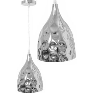 Toolight Zrcadlová závěsná lampa stříbrná APP278-1CP