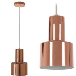 Toolight Moderní kovová závěsná stropní lampa z růžového zlata