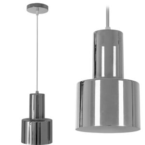 Toolight Moderní kovová závěsná stropní lampa stříbrná chrom