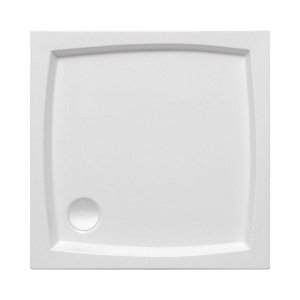 Polimat Kompaktní čtvercová akrylátová sprchová vanička Patio 1 80x80 (90x90) Barva: Bílá, Rozměry: 80x80 cm, Varianta: Patio 1 80x80x5x16 - 00732