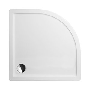 Roth Čtvrtkruhová akrylátová sprchová vanička FLAT ROUND Varianta: rozměry: 100x100 cm, kód produktu: FLAT ROUND 1000 - 8000117