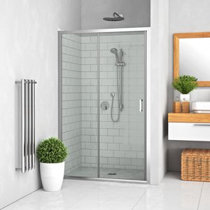 Roth Posuvné sprchové dveře LLD2 pro instalaci do niky Varianta: šířka: 100 cm, orientace: Univerzální, kód produktu: LLD2/1000 - 556-1000000-00-02, profily: brillant, výplň: transparent