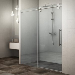 Roth Posuvné sprchové dveře KID2 pro instalaci do niky Varianta: šířka: 180 cm, orientace: Univerzální, kód produktu: KID2 1800 - 970-1800000-00-02, profily: brillant, výplň: transparent