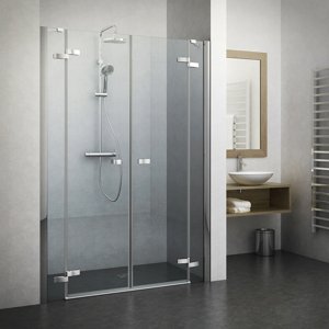 Roth Dvoukřídlé sprchové dveře GDN2 pro instalaci do niky Varianta: šířka: 120 cm, kód produktu: GDN2 1200 - 138-1200000-00-02, profily: brillant, výplň: transparent