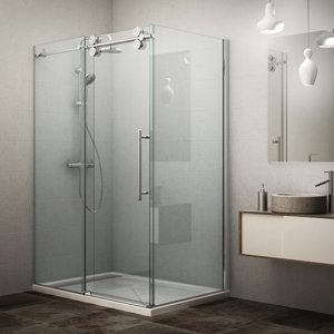 Roth Obdélníkový sprchový kout KID2+KIB Varianta: šířka dveří: 130 cm, šířka pevné stěny: 100 cm, orientace: Univerzální, kód produktu: KID2/1300_KIB/1000, profily: brillant, výplň: transparent