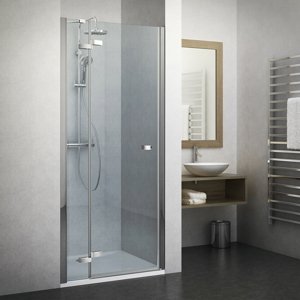 Roth Jednokřídlé sprchové dveře GDNL1, GDNP1 pro instalaci do niky Varianta: šířka: 130 cm, orientace: Levá, kód produktu: GDNP1/1300 - 134-130000L-00-02, profily: brillant, výplň: transparent