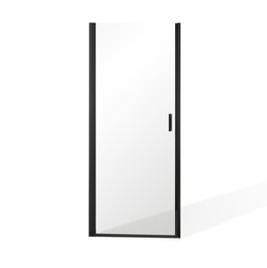 Roltechnik Outlet Jednokřídlé sprchové dveře BADEN BLACK I pro instalaci do niky Varianta: šířka: 90 cm, orientace: Univerzální, kód produktu: BADEN BLACK I 90 - 4000859, profily: černá (elox), výplň: transparent