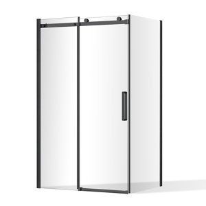Roltechnik Outlet Posuvné sprchové dveře OBZD2 a pevná stěna OBZB Varianta: šířka dveří: 120 cm, šířka pevné stěny: 90 cm, kód produktu: OBZD2-120_OBZB-90_LH, profily: brillant, výplň: transparent