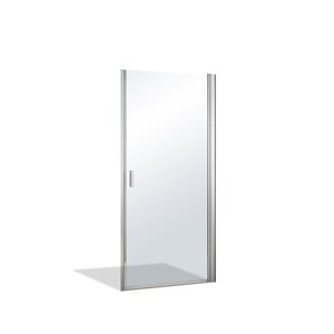 Roltechnik Outlet Jednokřídlé sprchové dveře LYP1 pro instalaci do niky Varianta: šířka: 90 cm, orientace: Univerzální - (LXXP1_900 - 1135008203), Barva profilů a typ výplně: stříbrná, výplň: transparent