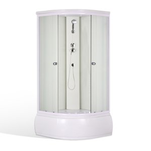 Roltechnik Outlet Sprchový box SNOW Varianta: rozměry: 90x90 cm, Kód produktu: SNOW-900 - 4000417, Profily: výplň: matt glass