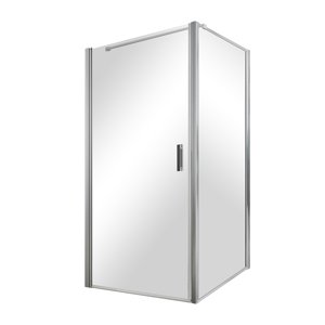 Roltechnik Outlet Jednokřídlé sprchové dveře BADEN I s pevnou stěnou BADEN Varianta: šířka dveří: 80 cm, šířka pevné stěny: 90 cm, orientace: Univerzální, kód produktu: BADEN I-80_BADEN-90, profily: brillant, výplň: transparent
