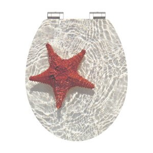 Eisl Sanitär WC prkénko MDF Soft Close Red Starfish High Gloss 80541