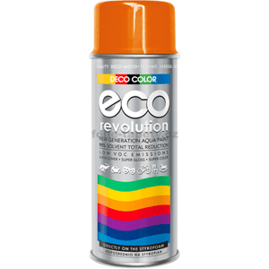 DecoColor Barva ve spreji ECO lesklá, RAL 400 ml Výběr barev: RAL 2004 oranžová