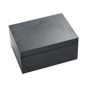 FK Dřevěná krabička - 21,5x16x11 cm, Černá