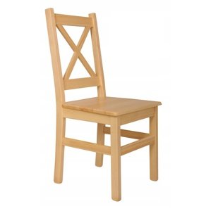 Dede Židle z masivu borovice - X odstín ořech Lak dřeva: Dub