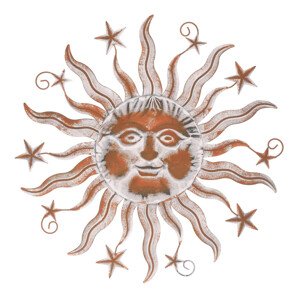 Autronic Slunce, kovová nástěnná dekorace UM1013 WT-ANT