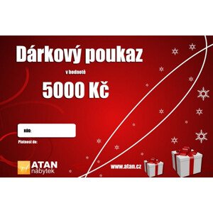 ATAN Vánoční dárkový poukaz v hodnotě 5000 Kč Elektronický