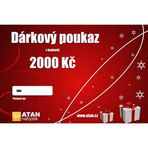 ATAN Vánoční dárkový poukaz v hodnotě 2000 Kč Elektronický