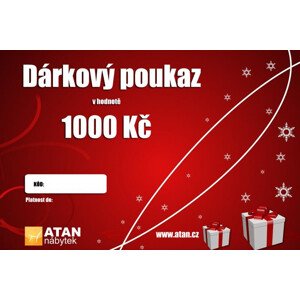 ATAN Vánoční dárkový poukaz v hodnotě 1000 Kč Elektronický