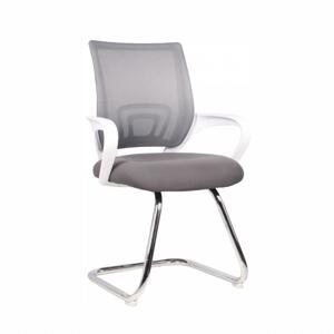 Tempo Kondela Konferenční židle SANAZ TYP 3 - šedá/bílá + kupón KONDELA10 na okamžitou slevu 3% (kupón uplatníte v košíku)