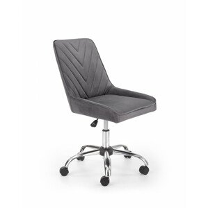 Halmar Studentská židle RICO - šedá velvet