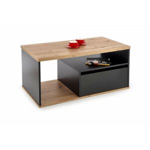 Halmar Konferenční stolek PANTERA - dub wotan/černá