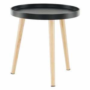 Tempo Kondela Příruční stolek SANSE TYP 2 - černá/přírodní + kupón KONDELA10 na okamžitou slevu 3% (kupón uplatníte v košíku)