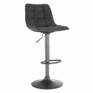 Tempo Kondela Barová židle LAHELA - šedá / černá + kupón KONDELA10 na okamžitou slevu 3% (kupón uplatníte v košíku)