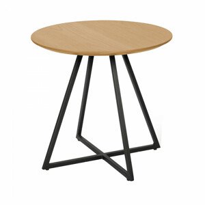Tempo Kondela Příruční stolek DELIK - dub / černá + kupón KONDELA10 na okamžitou slevu 3% (kupón uplatníte v košíku)