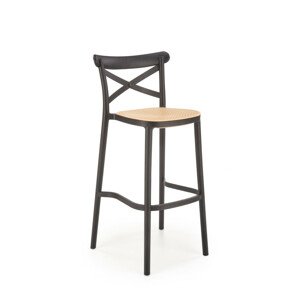 Halmar Barová židle H111 - černá