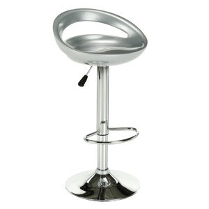 Tempo Kondela Barová židle DONGO NEW, stříbrná + kupón KONDELA10 na okamžitou slevu 3% (kupón uplatníte v košíku)