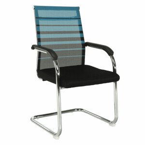 Tempo Kondela Konferenční židle ESIN - modrá/černá + kupón KONDELA10 na okamžitou slevu 3% (kupón uplatníte v košíku)