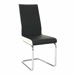 Tempo Kondela Židle NEANA - ekokůže černá / bílá + kupón KONDELA10 na okamžitou slevu 3% (kupón uplatníte v košíku)