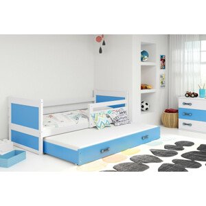 Falco Dětská postel Riky II 90x200 - bílá/modrá
