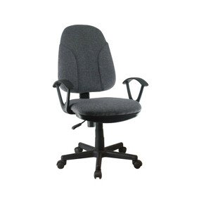 Tempo Kondela Kancelářská židle DEVRI - šedá látka + kupón KONDELA10 na okamžitou slevu 3% (kupón uplatníte v košíku)