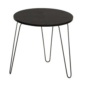 Tempo Kondela Příruční stolek RONIN - černý dub / černá + kupón KONDELA10 na okamžitou slevu 3% (kupón uplatníte v košíku)