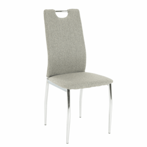 Tempo Kondela Jídelní židle OLIVA NEW - béžový melír / chrom + kupón KONDELA10 na okamžitou slevu 3% (kupón uplatníte v košíku)