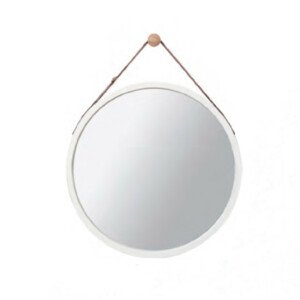 Tempo Kondela Zrcadlo LEMI 1, bambus/bílá + kupón KONDELA10 na okamžitou slevu 3% (kupón uplatníte v košíku)