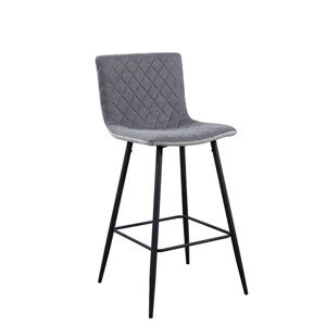 Tempo Kondela Barová židle TORANA - světle šedá/šedá/černá + kupón KONDELA10 na okamžitou slevu 3% (kupón uplatníte v košíku)