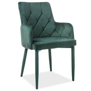 Casarredo Jídelní čalouněná židle RICARDO VELVET zelená
