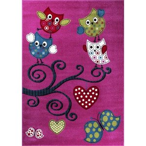 Ayyildiz Dětský kusový koberec Kids 420 fialová, růžová 80x150 cm