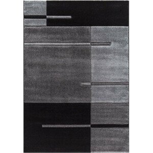 Ayyildiz Kusový koberec Hawaii 1310 – šedá/černá 80x300 cm