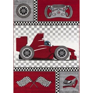 Ayyildiz Dětský kusový koberec Kids 460 – červená Formule 1 160x230 cm
