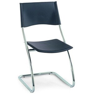 Autronic Jídelní židle B161 BK - Chrom / černá