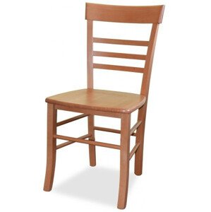 MIKO Dřevěná židle Siena masiv Bílá
