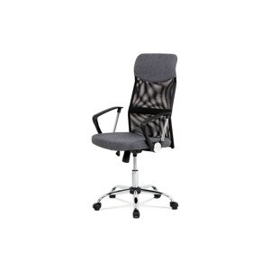 Autronic Kancelářská židle KA-E301 GREY - šedá látka + černá MESH