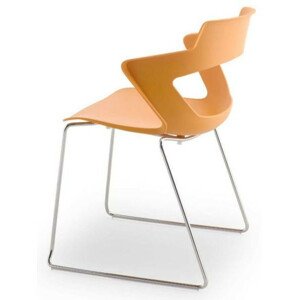 Antares Konferenční židle 2160/S PC Aoki - nečalouněná Oranžová PANTONE 1505C